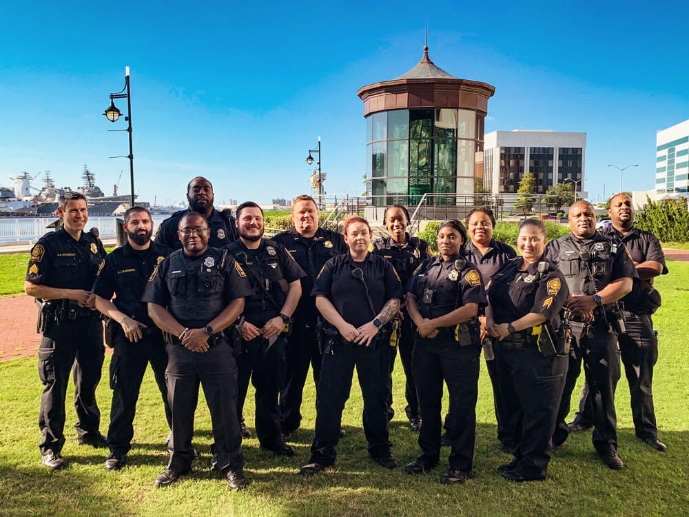 Portsmouth Police officers