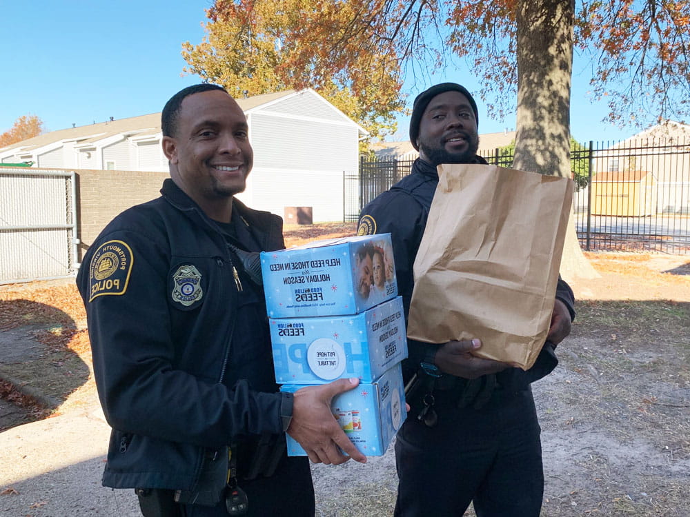Portsmouth Police officers
