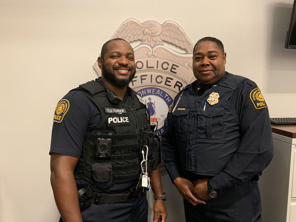 Portsmouth Police officers